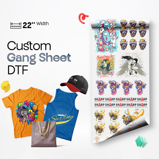 UV DTF Heat Transfers - Upload Your DTF Sheet