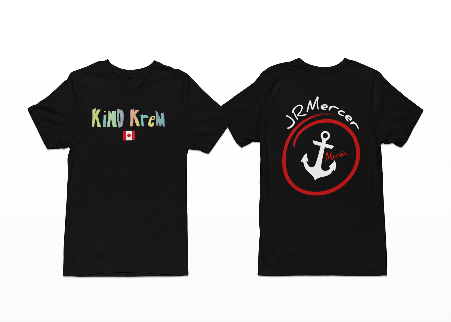 JR Mercer Music Kind Krew Black Tee