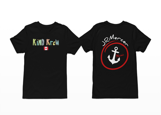 JR Mercer Music Kind Krew Black Tee